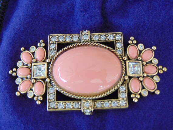Elizabeth Taylor Peach Brooch-Liz Taylor Jewelry-… - image 9