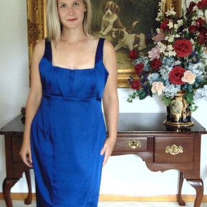 Calvin Klein Blue Dress For Hanukkah,Dinner Dances,Holidays,Weddings,Operas,Theater,Gallery Openings,Art Shows,Church,Traveling,Cocktails