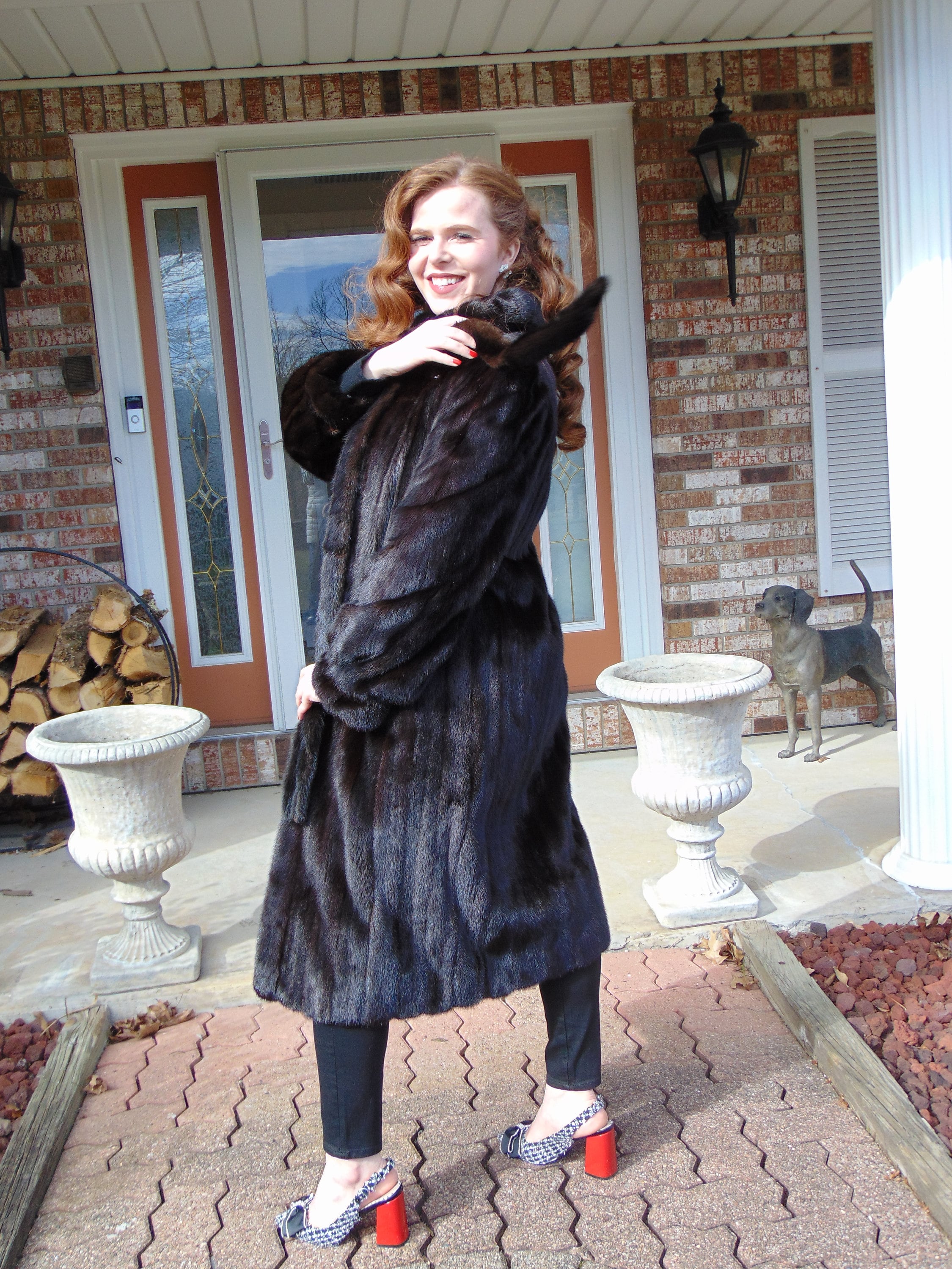 Full length mink sales coat for sale