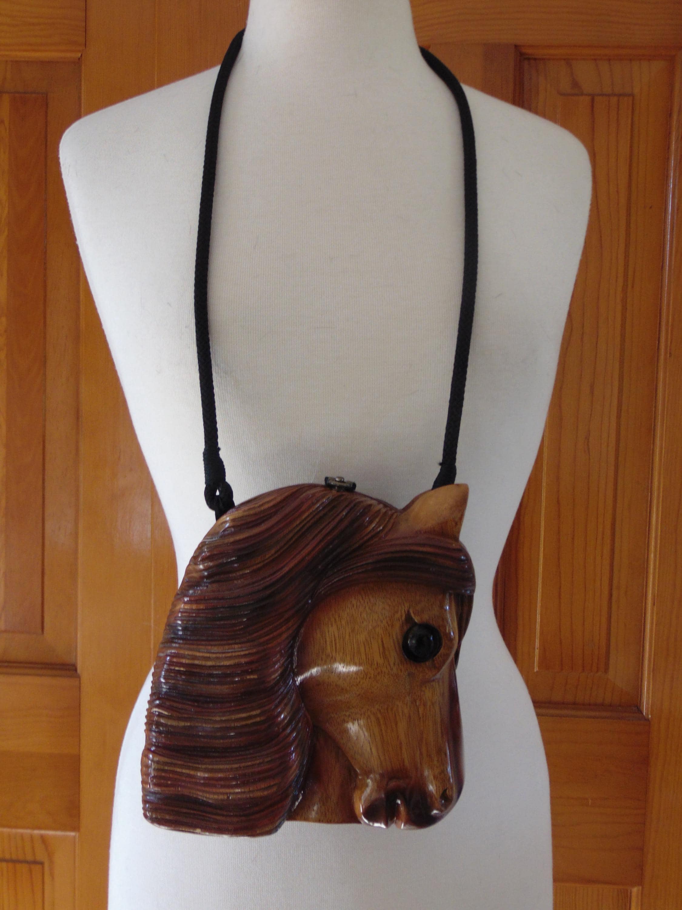Vintage Timmy Woods Wooden Horse Purse - Equestrian Bag - Etsy