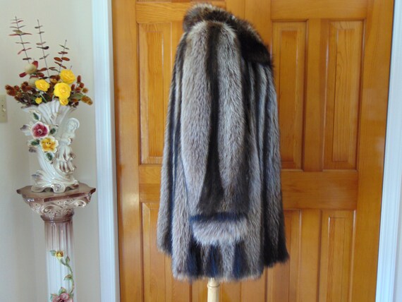 Preloved Raccoon Fur Stroller, Vintage Raccoon St… - image 5