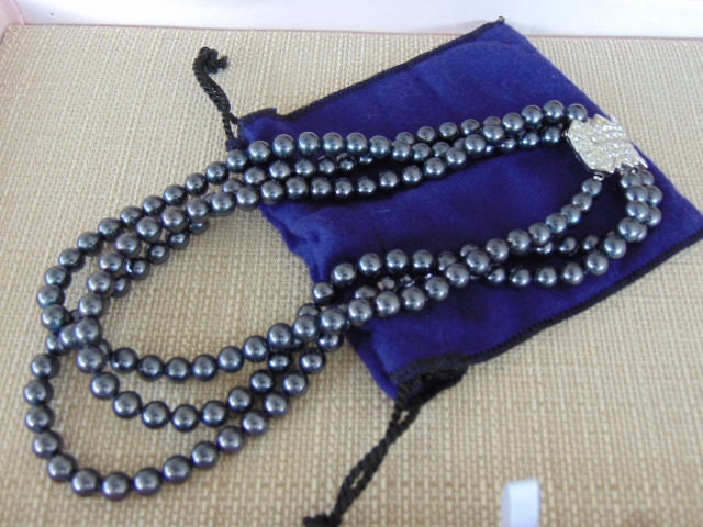Collier 3 Rangs De Perles De Culture (7mm) Modèle Elizabeth - Neuf Sans Boîte