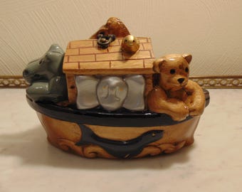 Vintage Hudson Pewter Noah's Ark Set – Hand-cast Animal Figurines
