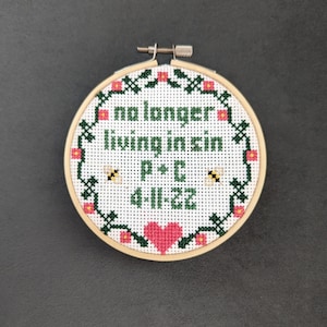 No Longer Living In Sin Cross Stitch Pattern