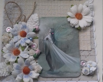 Beautiful Fairy and Flowers Card