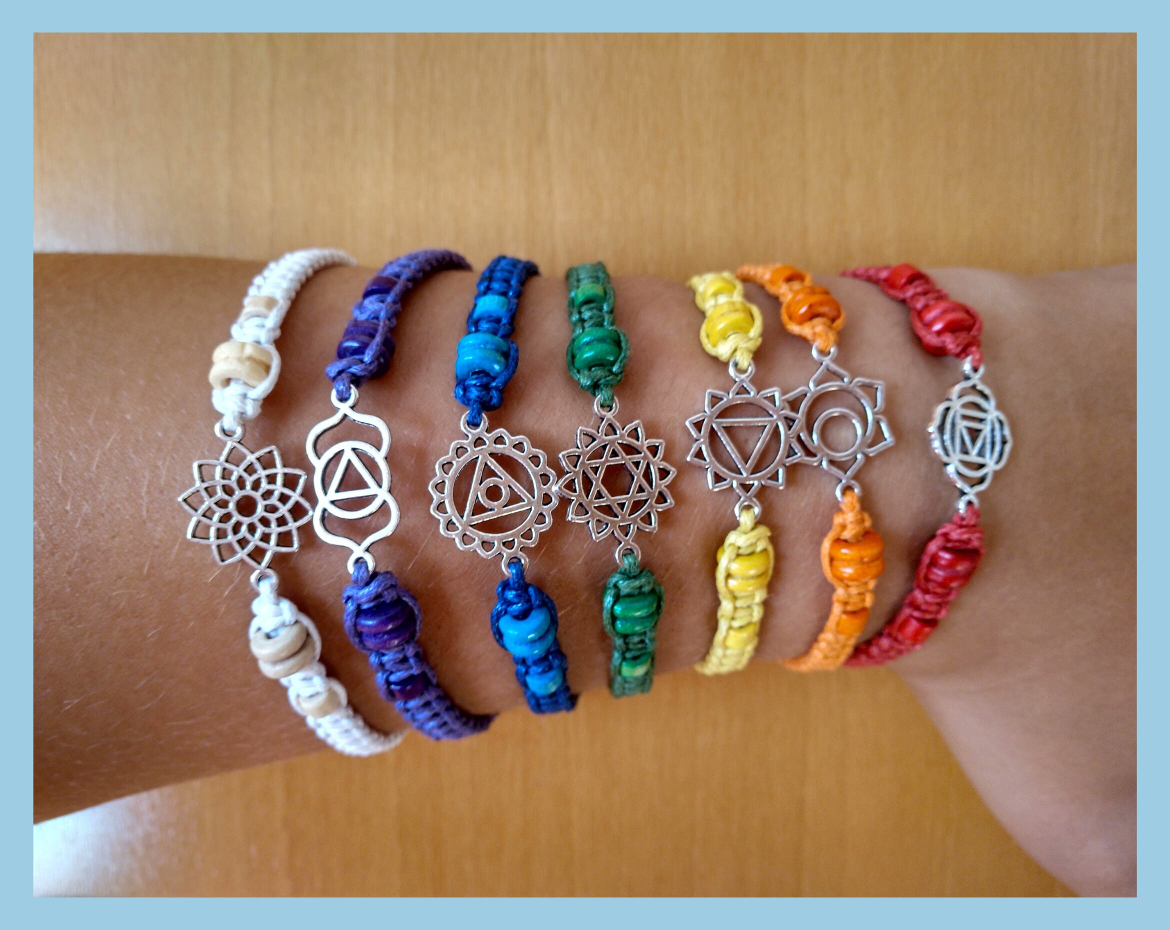 Pulsera chakras - Etsy España