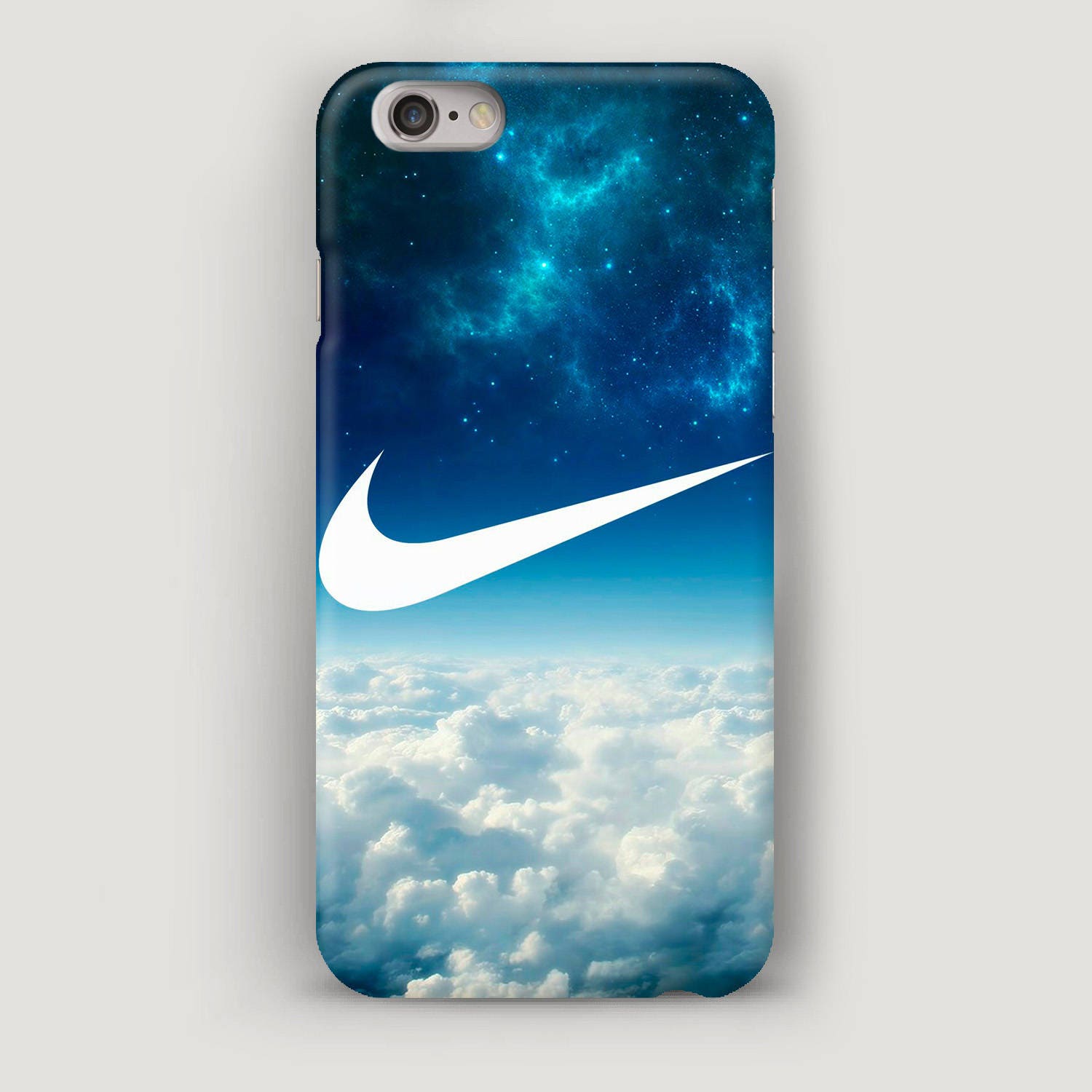 blue nike phone case