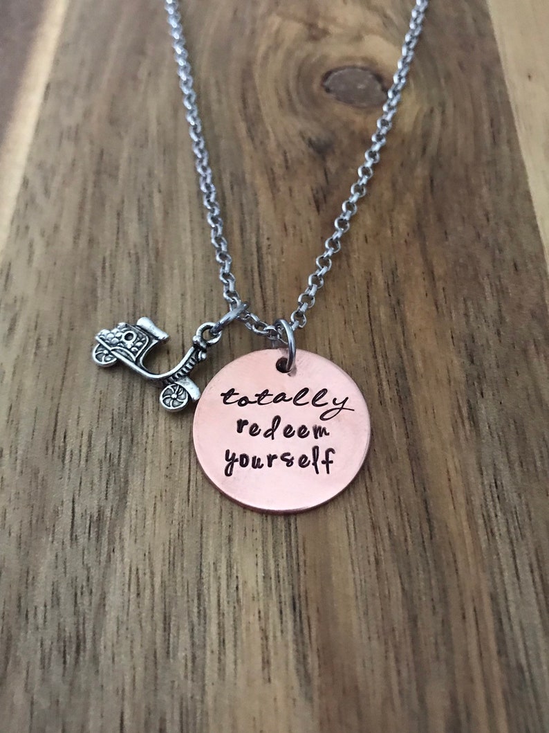 Dumb and Dumber Necklace Jewelry Gift Totally Redeem Yourself Scooter