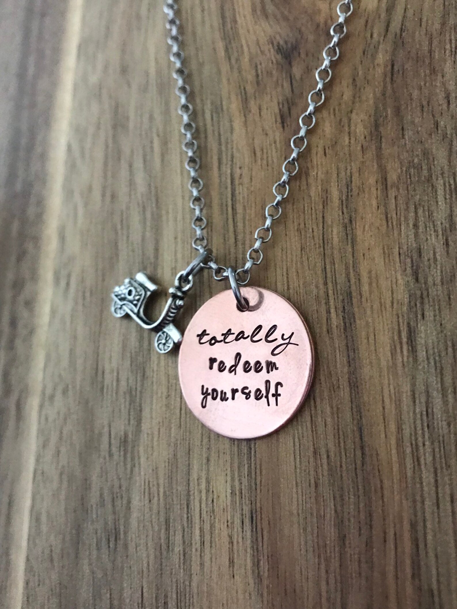 Dumb and Dumber Necklace Jewelry Gift Totally Redeem Yourself Scooter