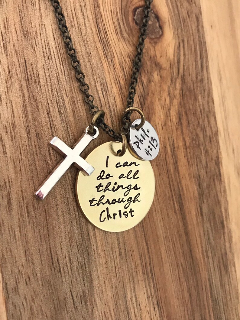 Philippians 413 Necklace Jewelry I Can Do All Things