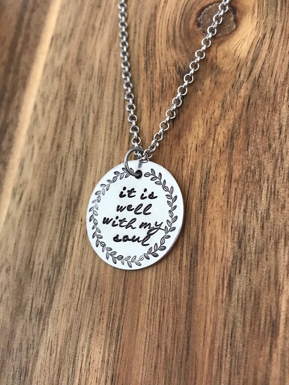 it is well with my soul necklace