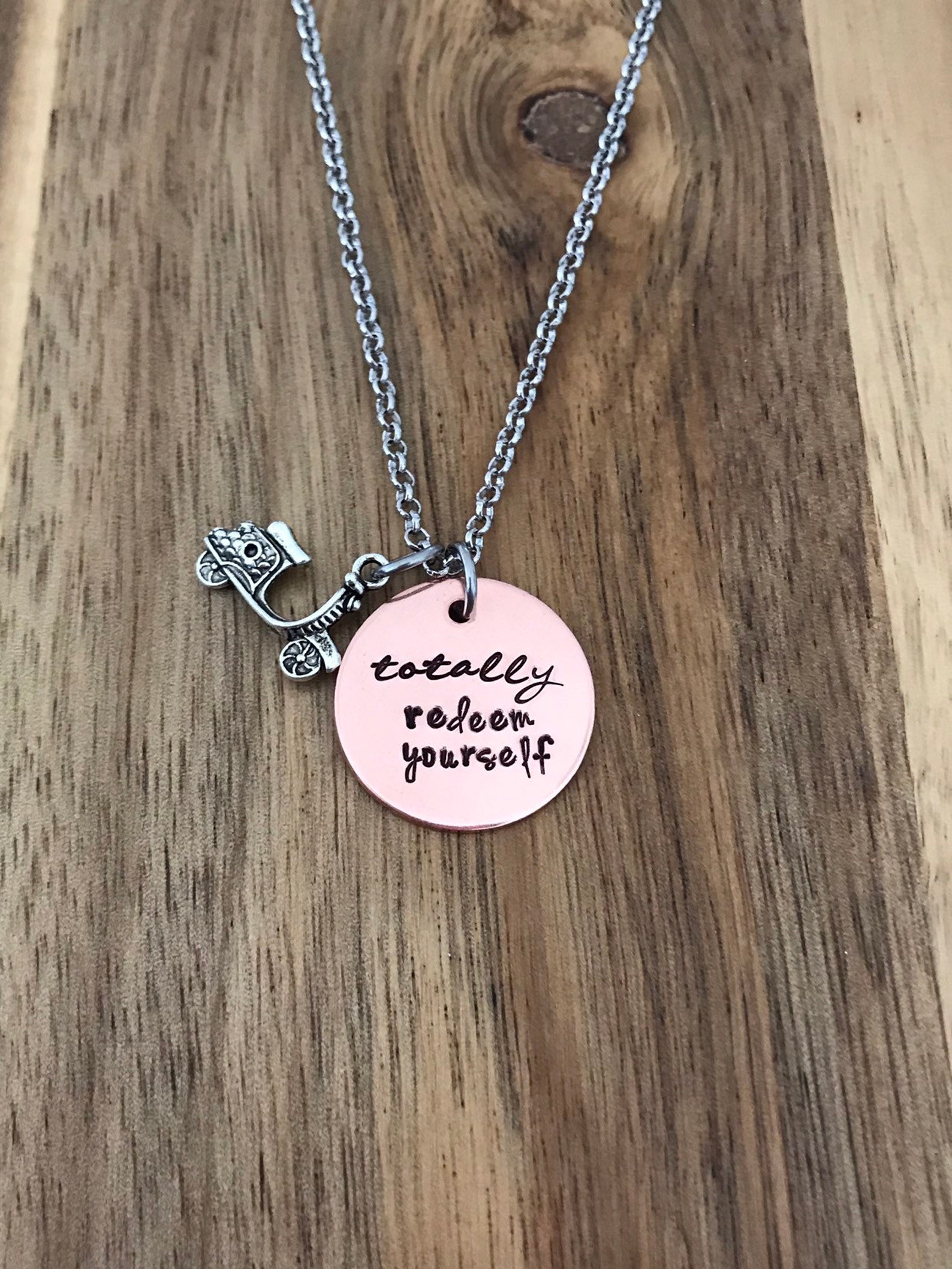 Dumb and Dumber Necklace Jewelry Gift Totally Redeem Yourself Scooter
