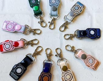 BAND-MAID CARABINER KANAMIカード レザーお守り Card Holder Pink