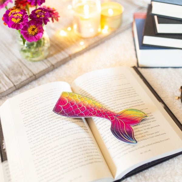 Mermaid Tail Bookmark Bibliophile Gift Idea Gifts Under 10  Book Lover Teacher or Student Gift Idea, Mermaid Lover Birthday Party Favor Gift