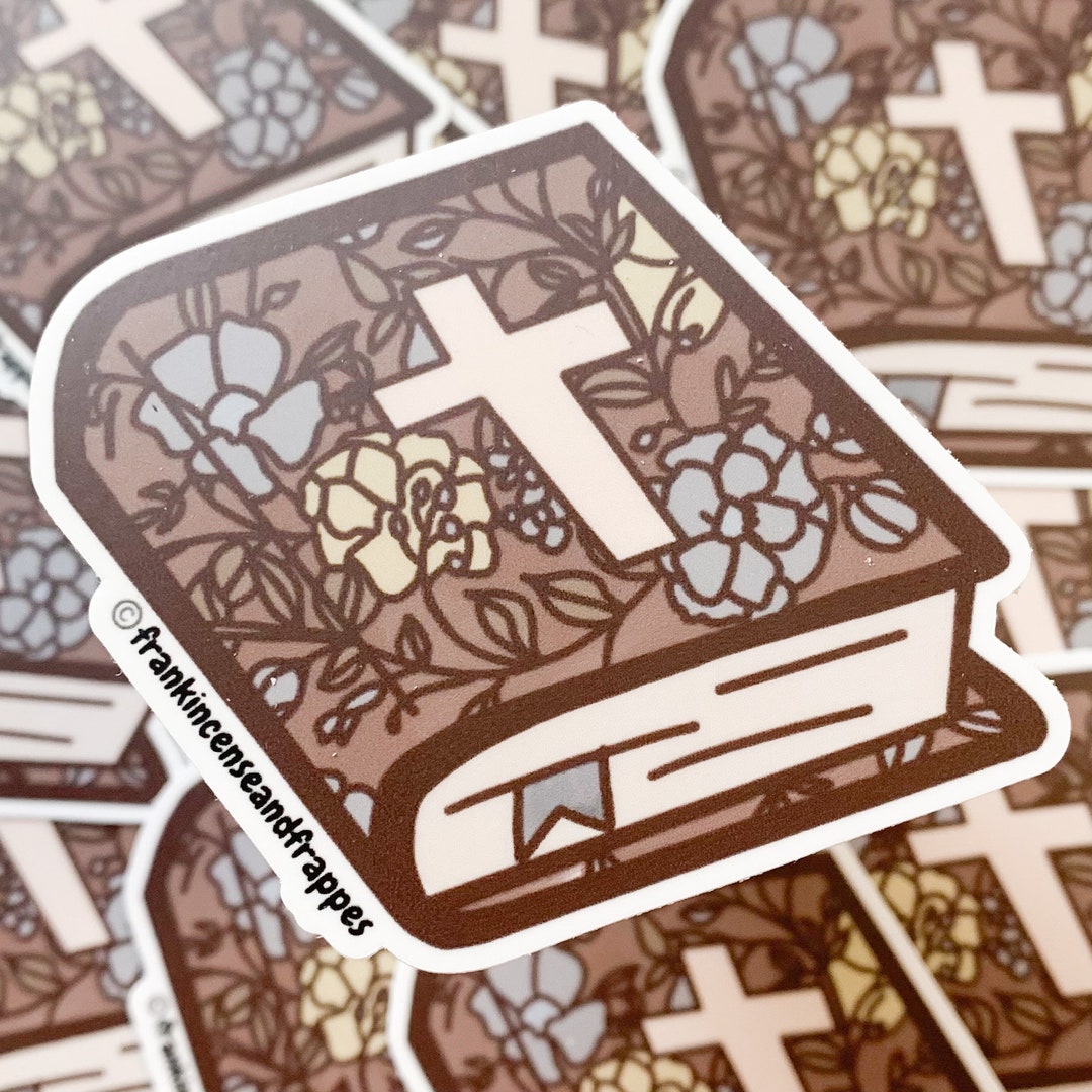 Floral Bible Sticker, Christian Sticker, Boho Bible Planner Sticker ...