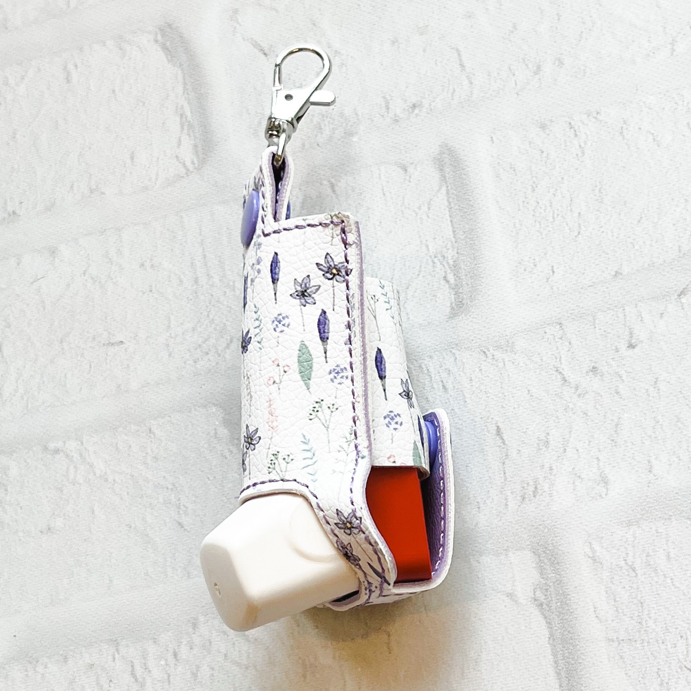 Periwinkle Inhaler Holder: Asthma Safety Keychain Clip, Teacher Lanyard ...