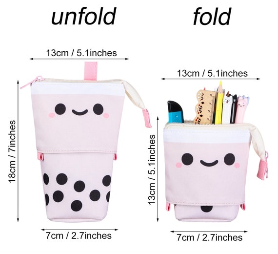 Boba Retractable Pencil Case Bubble Milk Tea Pen Pencil Etsy