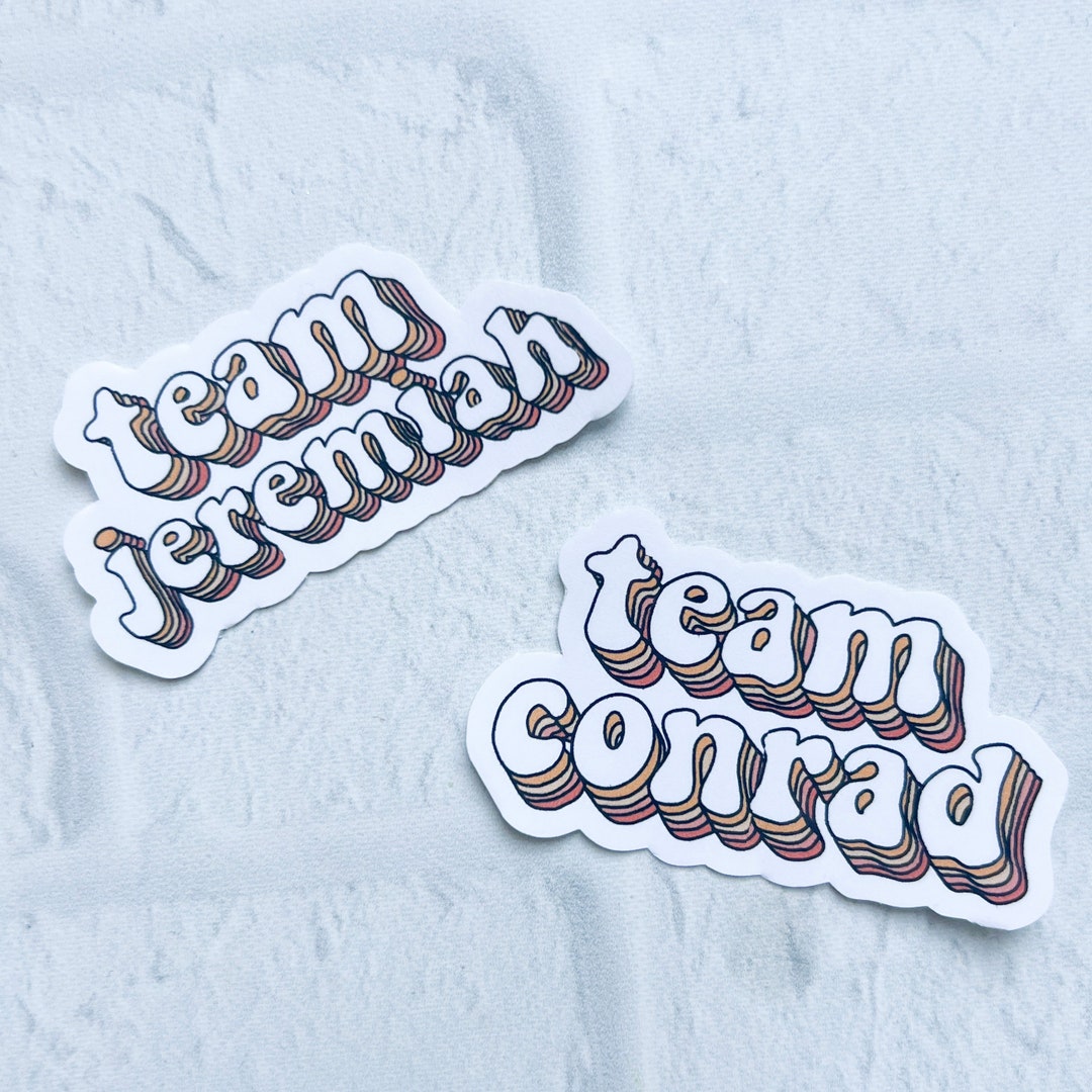 Team Conrad Sticker, Team Jeremiah Sticker, Team Stickers, Planner