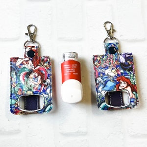 Magic Mouse Mermaid Inhaler Case Keychain,Mermaid Inhaler Holder Keychain,Inhaler Keychain Gift Idea,Not Easy Being Wheezy,Asthma Gift