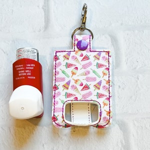 Porte-clés étui pour inhalateur Popsicle, Porte-clés porte-inhalateur, Clip pour inhalateur, Accessoires pour l'asthme, Porte-clé pour inhalateur pour l'asthme, Cadeaux pour inhalateur pour les moins de 20 ans