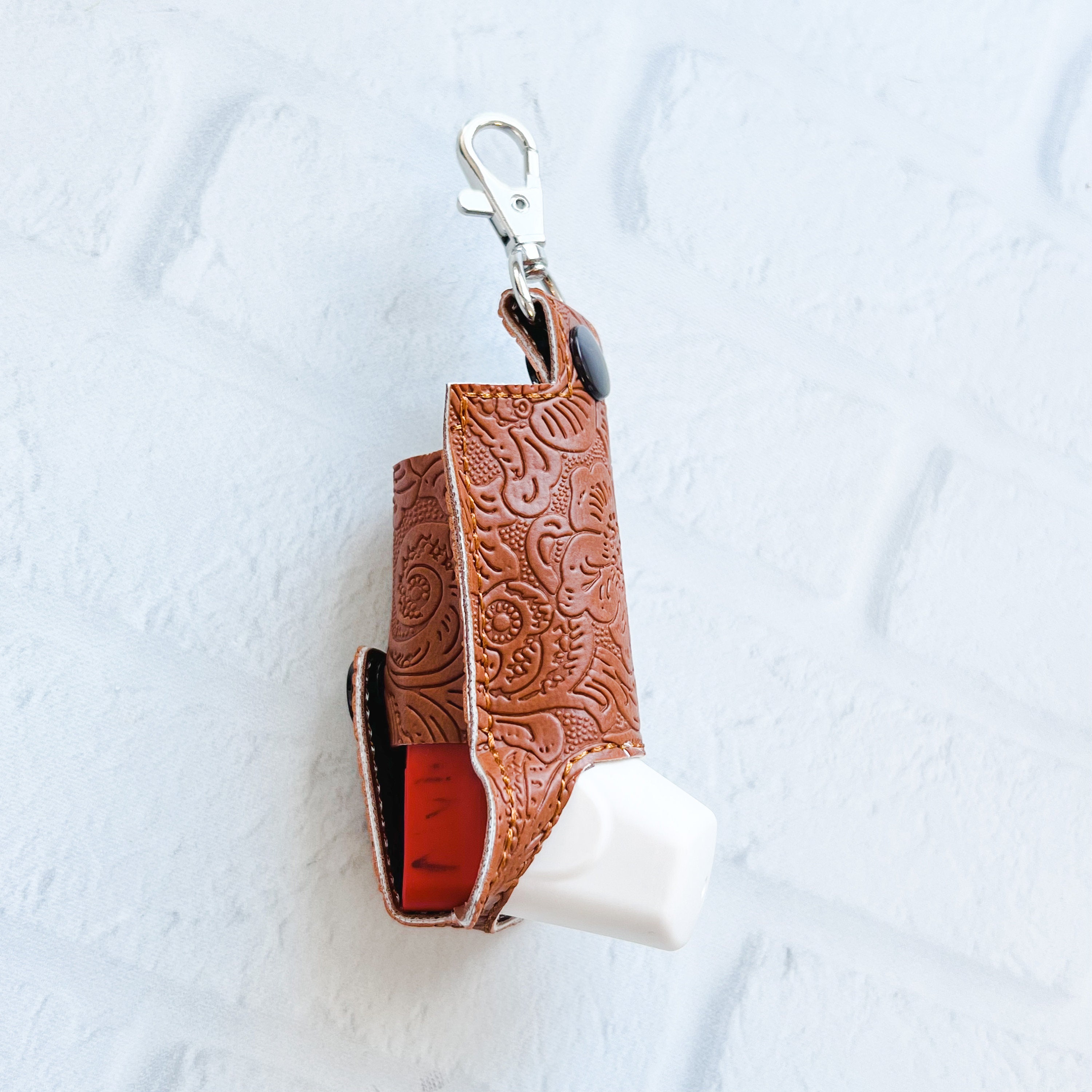 Inhaler Cuff Key Bourbon Embossed Inhaler Case Keychain,inhaler Holder Keychain,inhaler ...