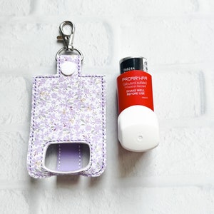 Lavender Floral Inhaler Case Keychain, Inhaler Case Keychain, Inhaler Holder Keychain Gift Idea,Custom Inhaler Key Chain,Asthma Accessories