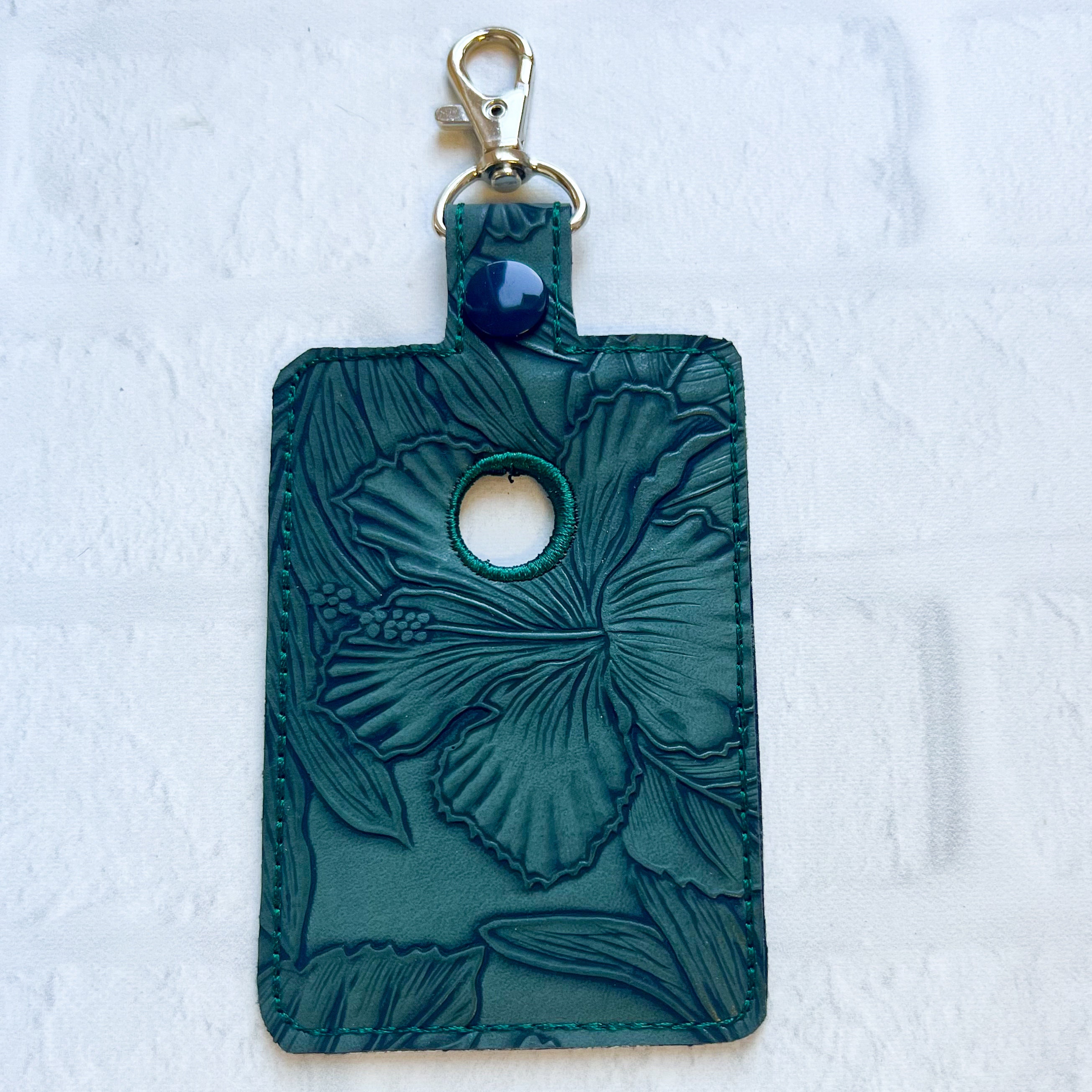 Green Floral Embossed Alarm ID Holder,alarm Bag Tag,centegix