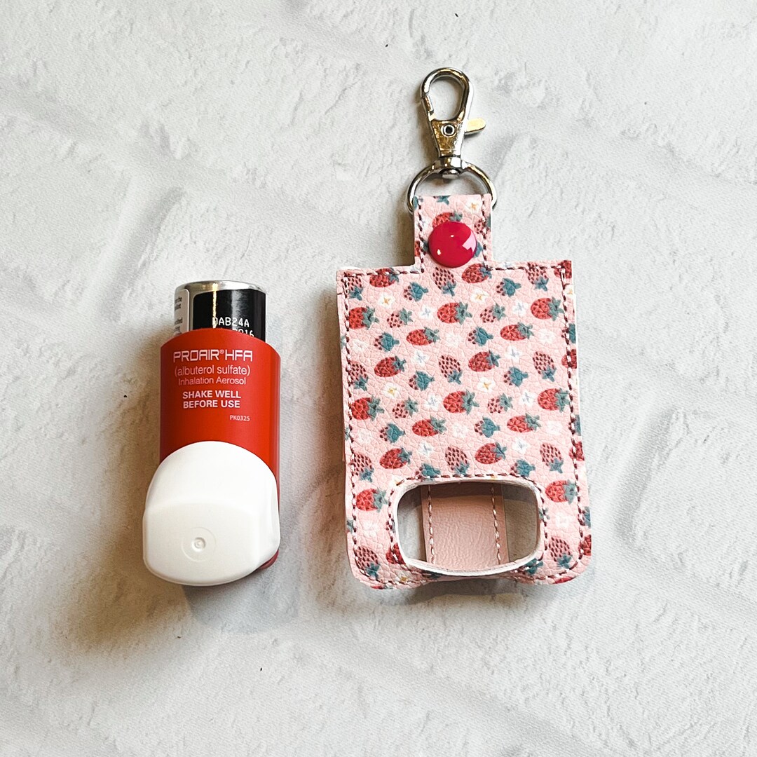 Sweet Strawberry Inhaler Case Keychain,inhaler Keychain,inhaler Clip