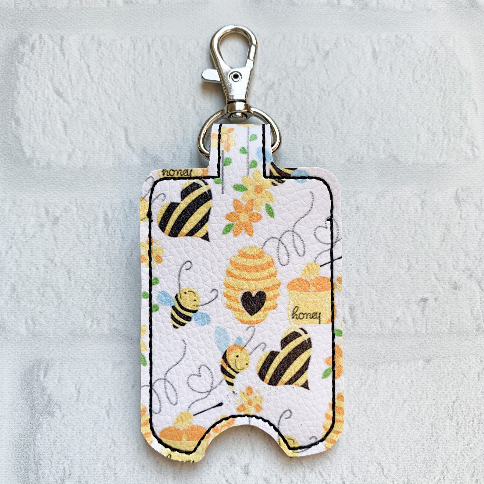 Buzzy Bees Bee Faux Leather Hand Sanitizer Essential Oil Etsy