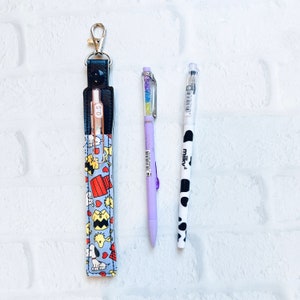 Charlie's Dog Pen porte-crayons porte-clés, porte-stylet, étui porte-clés blanc pour stylo chien beagle, porte-stylo, cadeaux pour moins de 10 ans, clip pour badge pour cordon