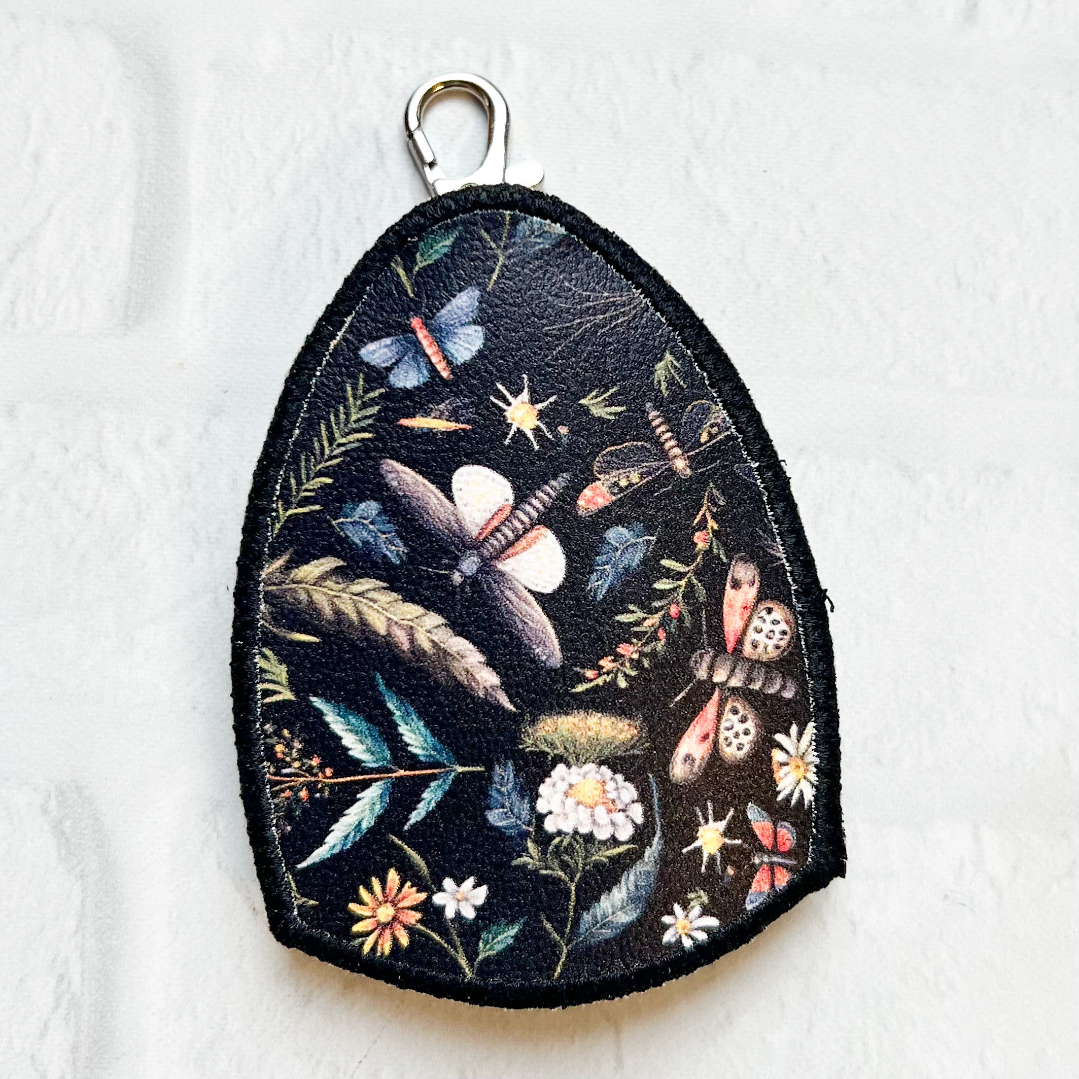 Moth Key Racks Cottagecore Moth Key Sleeve, Vegan Leather Key Case Holder,personalized ...
