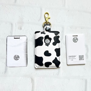 Support d'identification d'alarme Cow Centegix, étiquette de sac d'alarme, porte-cartes d'identité vertical avec alarme, accessoire de tour de cou, cadeau pour enseignant, cadeaux de moins de 20 ans, porte-clés d'identité