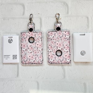 Porte-carte d'identité Rose Centegix,Alarme Étiquette de sac,Alarme Porte-cartes d'identité vertical,Accessoire pour cordon,Cadeau pour enseignant,Cadeaux de moins de 20 ans,Porte-clés d'identité,Centegix