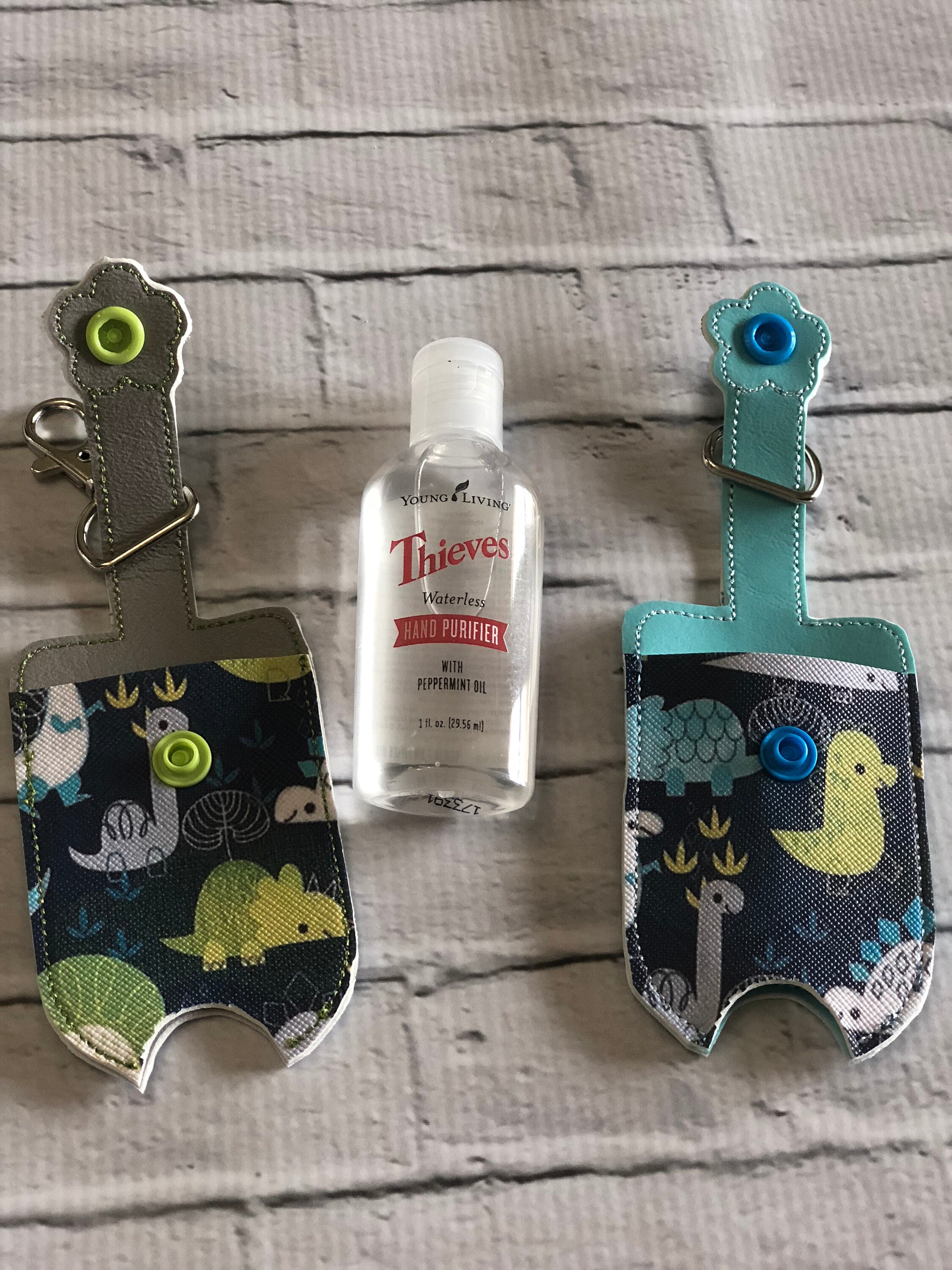 Dinosaur Dino Thieves Hand Sanitizer Keychain Case Holder Etsy