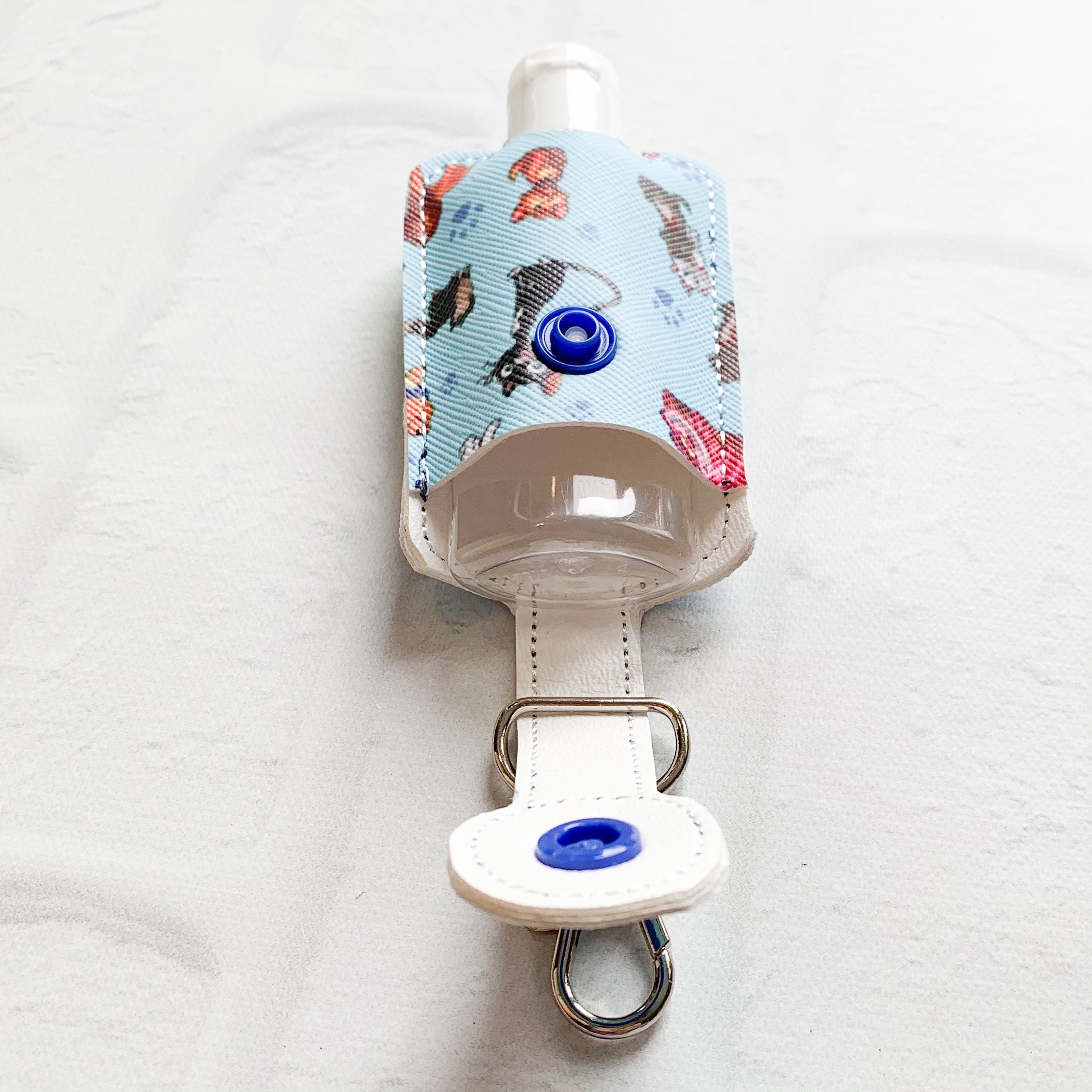 Cat Cats Kittens Print Hand Sanitizer Keychain Case Etsy