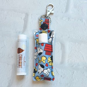 Charlie's Dog Lip balm Keychain,White Beagle Lip Balm Keychain Case,Charlies Dog Lip Balm Holder,Cartoon White Dog,gifts under 10