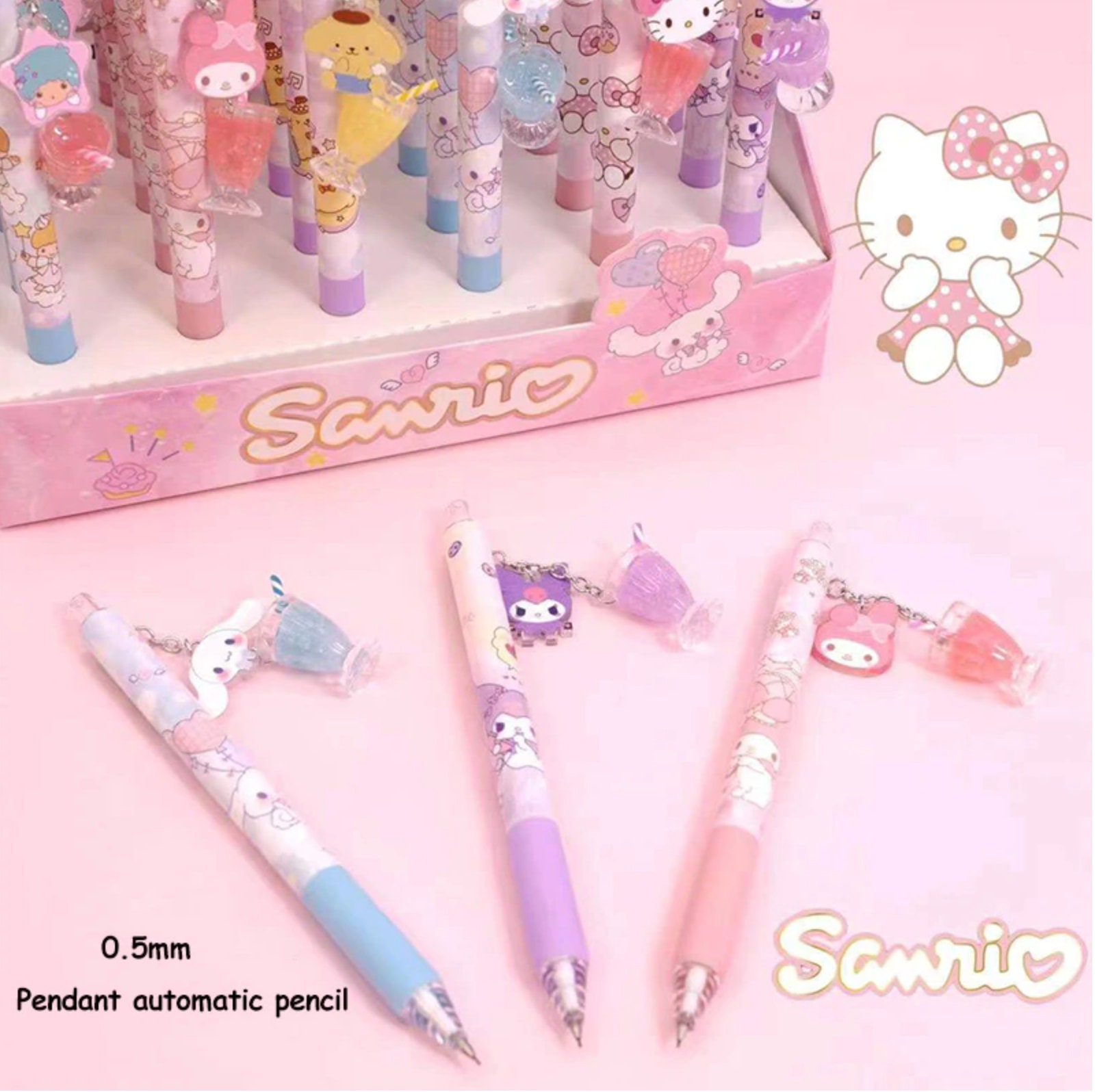 Kawaii Cute Cartoon Mechanical Pencil Set with Lead Refill and