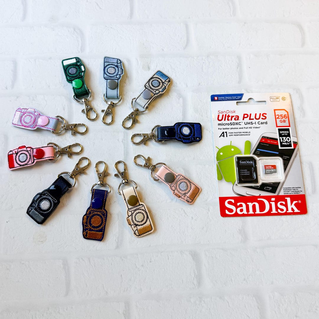 Microsd Card Keychain Micro SD Camera Card Holder: Mini Photo Storage Keychain, Photographer ...