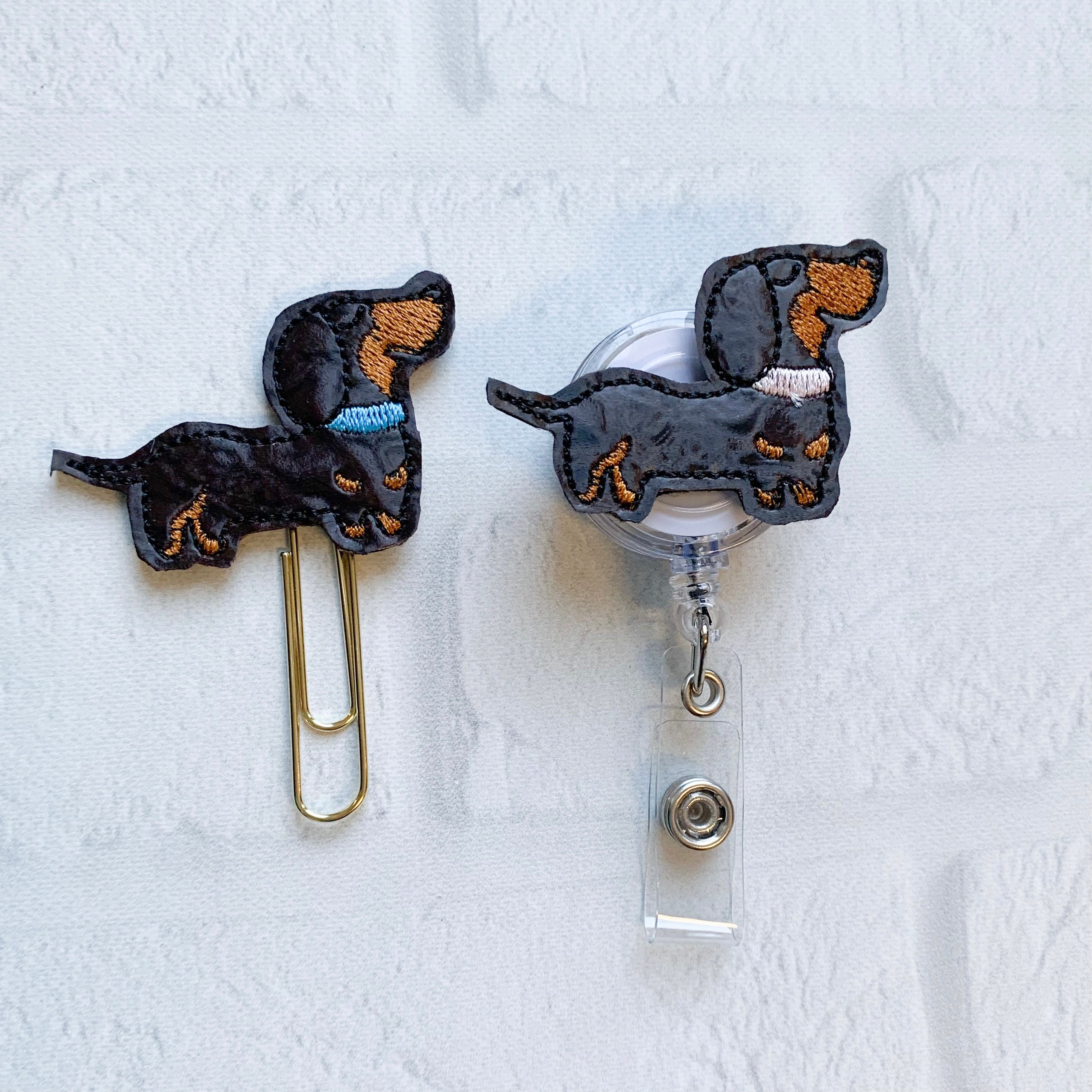 Dachshund Badge Reel,Retractable Badge Reel,Dachshund Feltie Badge Reel,Nurse Badge Reel,CNA Badge Reel,Dachshund Paper Clip, Veterinarian