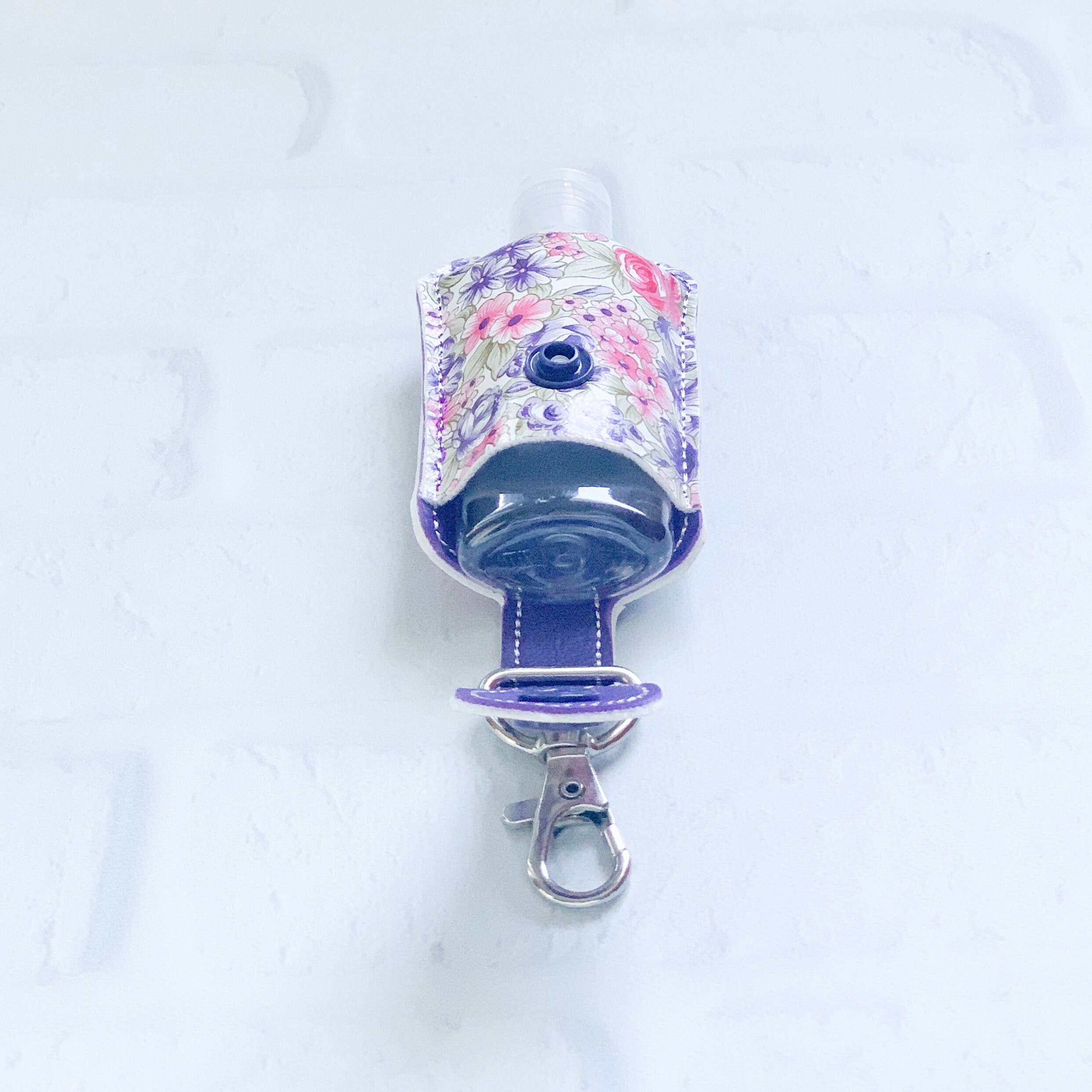 Floral Faux Leather Hand Sanitizer Gift Travel Case Holder Etsy