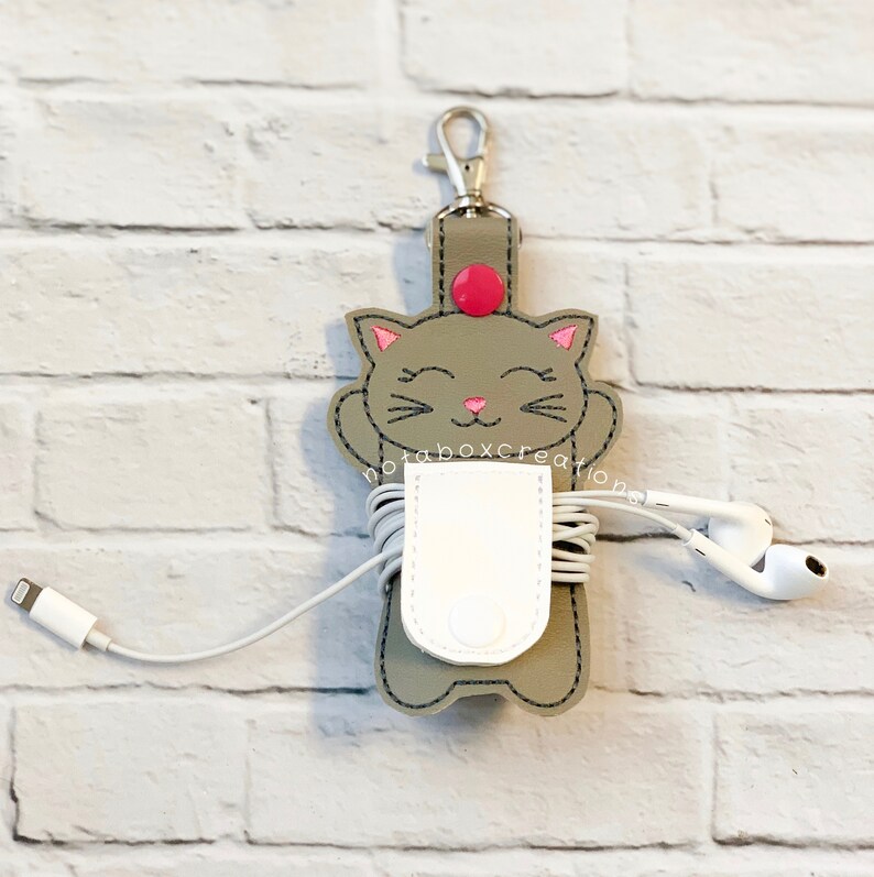 Kitten Cat Earbud Cord Cable Wrap Organizer Custom Case Etsy