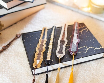 Wizard Wand Bookmark Bookmarks for the Bibliophile Gifts Under 10 Book Lover Teacher or Student Gift Idea, Wizard Birthday Party Favor Idea