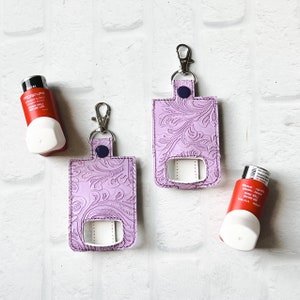 Lavender Embossed Inhaler Case Keychain,Inhaler Case Keychain,Inhaler Holder Keychain Gift Idea,Custom Inhaler Key Chain,Asthma Accessories