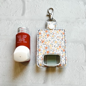 Meadow Tiny Floral Inhaler Case Keychain,Inhaler Keychain Inhaler Holder,Asthma Inhaler Key Chain Holder,Gifts Under 20,Respiratory Therapy