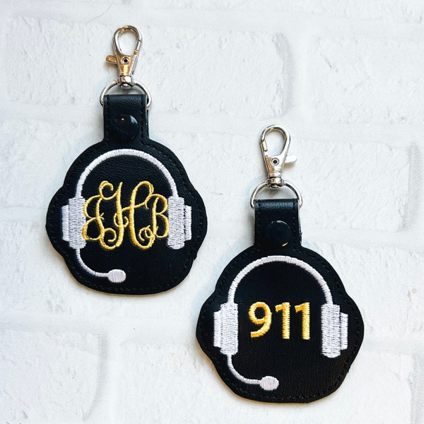 911 Dispatcher Key Chain Etsy