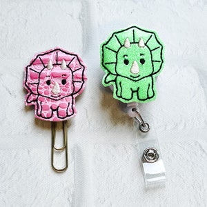 Dinosaur Badge Reel, Teacher Badge Lanyard Clip,ID Holder, Dinosaur Gifts Under 10, Glow in Dark Dino, Retractable Badge Reel,Doctor CNA RN