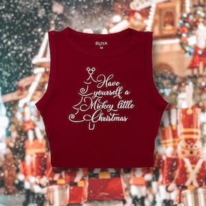 Mickey Little Christmas Crop Tank | Disney Shirt