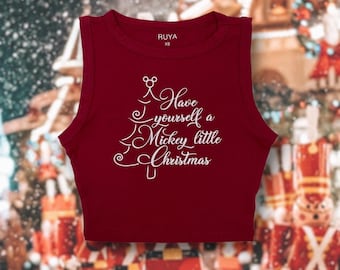 Camiseta corta navideña de Mickey / Camiseta Disney