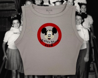 Mickey Mouse Club Crop Tank | Mausetier | Disney-Hemd