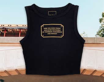 Here You Leave Today Crop Tank | Disney Shirt
